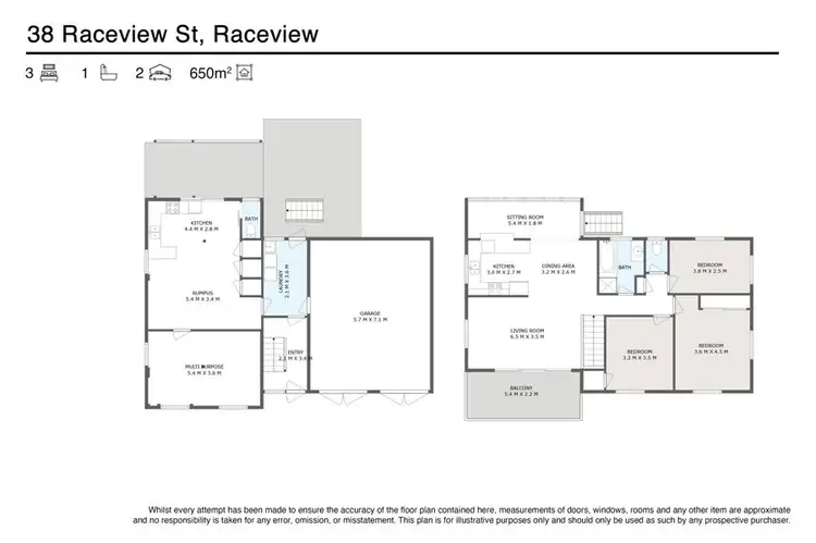 Floorplan of Homely house listing, 38 Raceview Street, Raceview QLD 4305