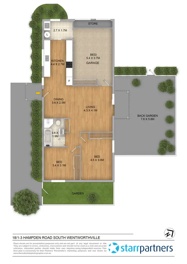 Floorplan of Homely villa listing, 18/1-3 Hampden Road, South Wentworthville NSW 2145