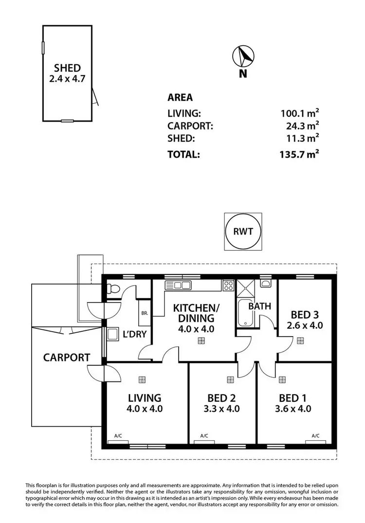 Floorplan of Homely house listing, 4-52 Homburg, Murray Bridge SA 5253