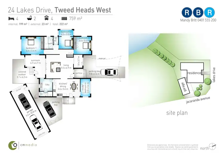 Floorplan of Homely house listing, 24 Lakes Drive, Tweed Heads West NSW 2485