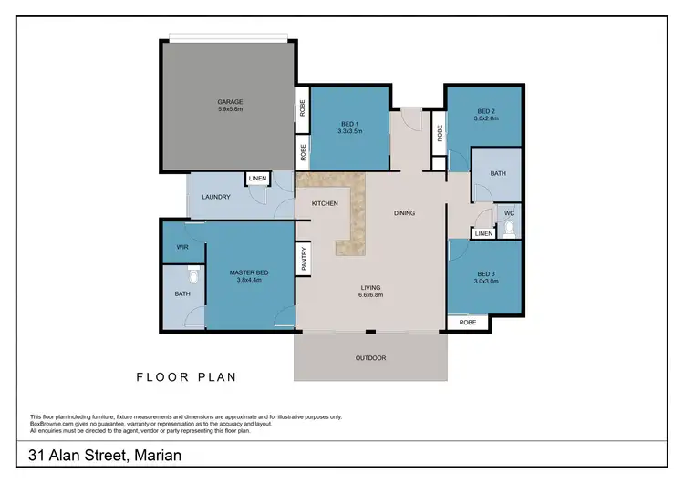 Floorplan of Homely house listing, 31 Alan Street, Marian QLD 4753