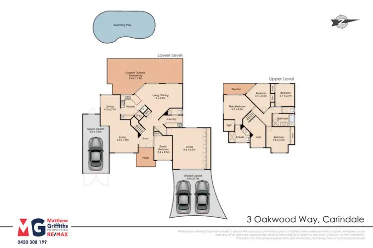 Floorplan of Homely house listing, 3 Oakwood Way, Carindale QLD 4152