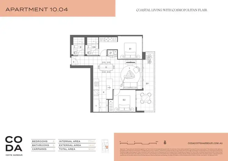 Floorplan of Homely house listing, 10.04 15-31 Harbour Drive,, Coffs Harbour NSW 2450