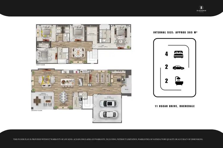 Floorplan of Homely house listing, 11 Oscar Drive, Rochedale QLD 4123