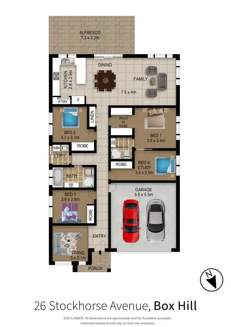 Floorplan of Homely house listing, 26 Stockhorse Avenue, Box Hill NSW 2765