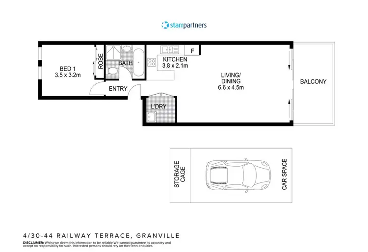 Floorplan of Homely unit listing, 4/30-44 Railway Terrace, Granville NSW 2142