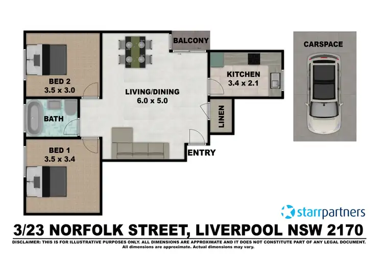 Floorplan of Homely unit listing, 3/23 Norfolk St, Liverpool NSW 2170