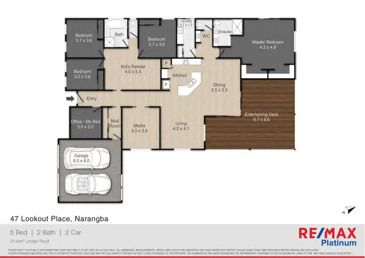 Floorplan of Homely house listing, 47 Lookout Place, Narangba QLD 4504