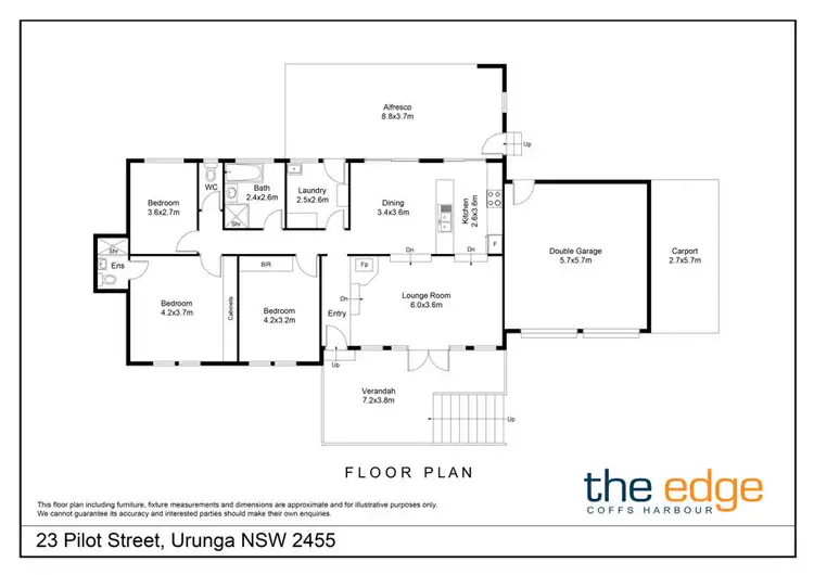 Floorplan of Homely house listing, 23 Pilot Street, Urunga NSW 2455