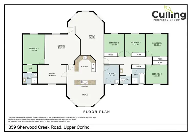 Floorplan of Homely rural property listing, 359 Sherwood Creek Road, Upper Corindi NSW 2456