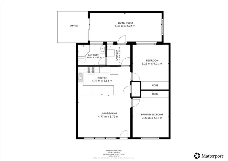 Floorplan of Homely villa listing, 5/49 Boultwood Street, Coffs Harbour NSW 2450
