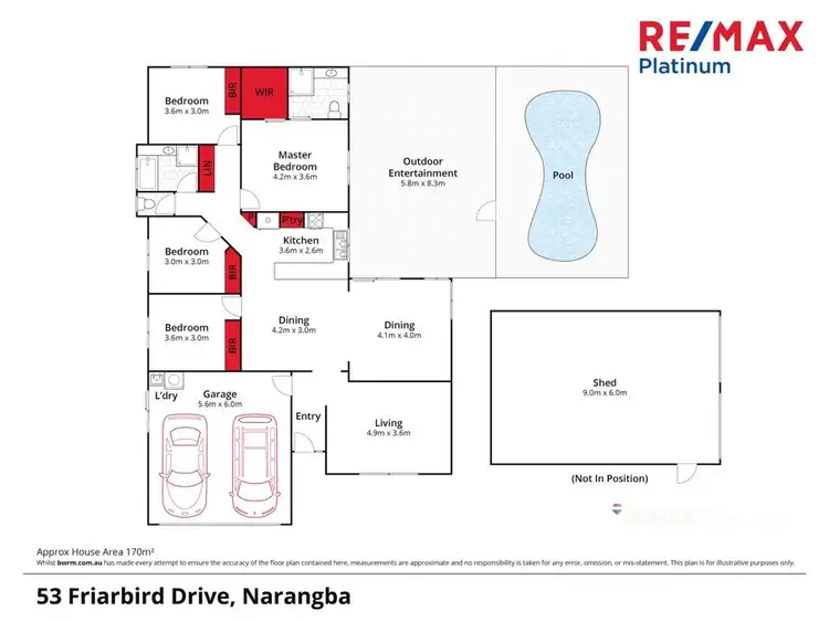 Floorplan of Homely house listing, 53 Friarbird Drive, Narangba QLD 4504