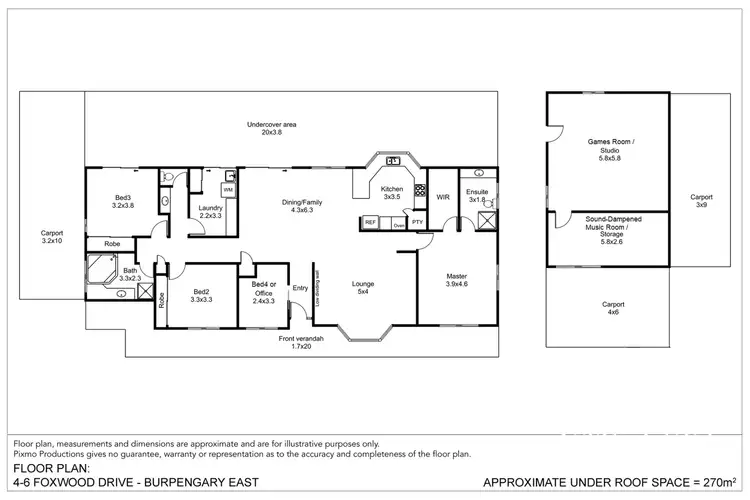 Floorplan of Homely rural property listing, 4-6 Foxwood Drive, Burpengary East QLD 4505