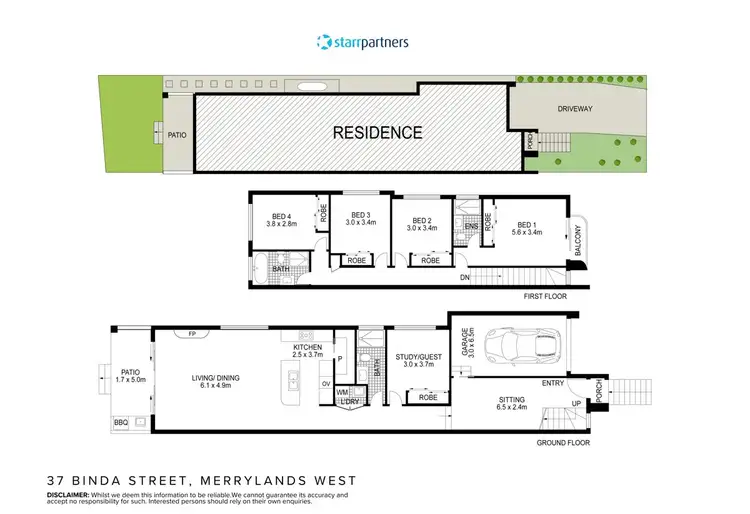 Floorplan of Homely house listing, 37A Binda Street, Merrylands NSW 2160