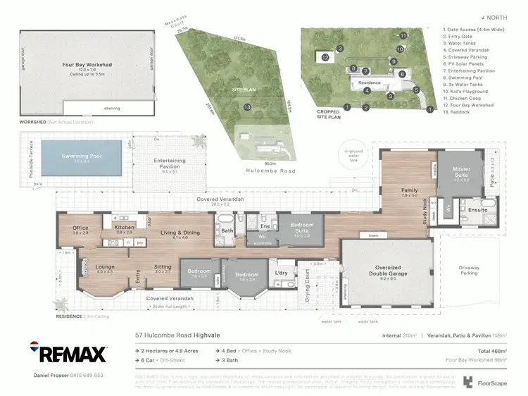 Floorplan of Homely rural property listing, 57 Hulcombe Rd, Highvale QLD 4520