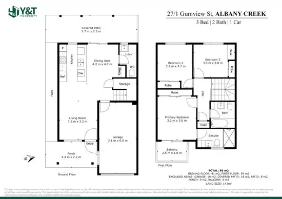 Floorplan of Homely townhouse listing, 27/1 Gumview Street, Albany Creek QLD 4035
