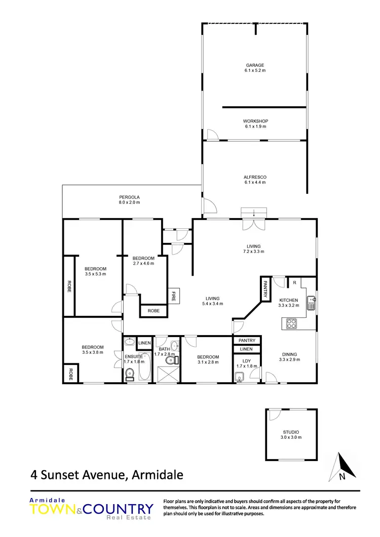 Floorplan of Homely house listing, 4 Sunset Avenue, Armidale NSW 2350