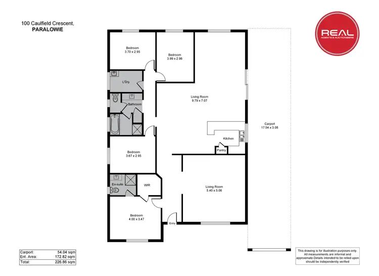 Floorplan of Homely house listing, 100 Caulfield Crescent, Paralowie SA 5108