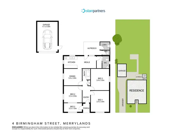 Floorplan of Homely house listing, 4 Birmingham Street, Merrylands NSW 2160