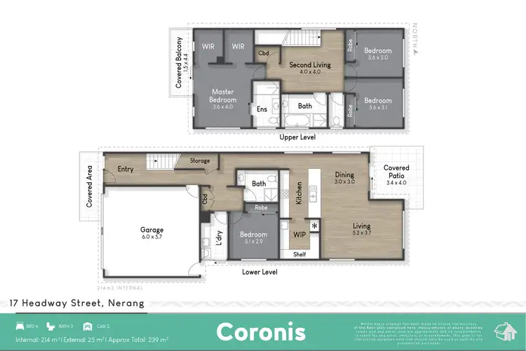 Floorplan of Homely house listing, 17 Headway St, Nerang QLD 4211