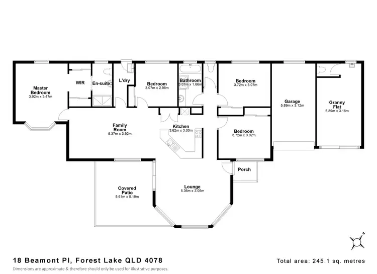 Floorplan of Homely house listing, 18 Beamont Pl, Forest Lake QLD 4078