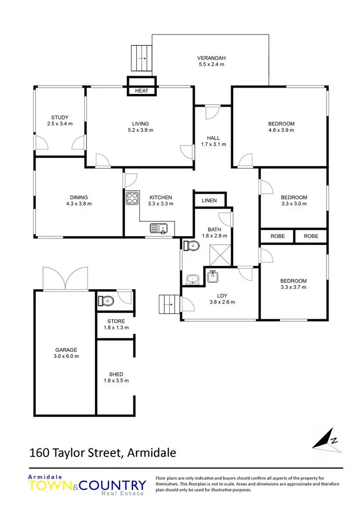 Floorplan of Homely house listing, 160 Taylor Street, Armidale NSW 2350