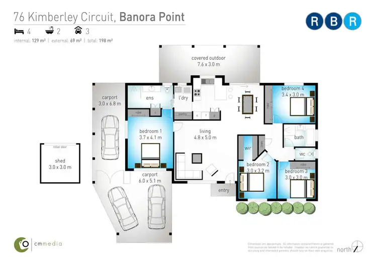 Floorplan of Homely house listing, 76 Kimberley Circuit, Banora Point NSW 2486