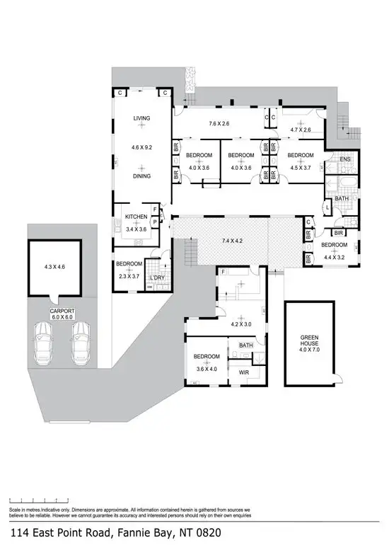 Floorplan of Homely house listing, 114 East Point Road, Fannie Bay NT 820