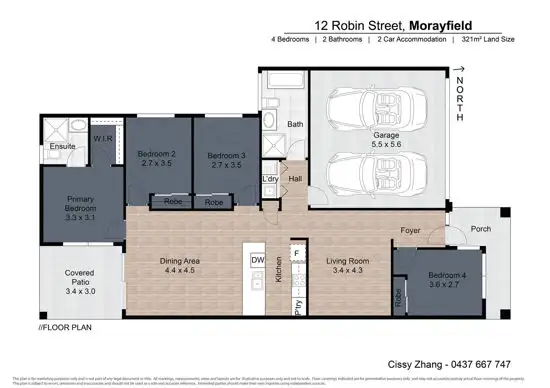 Floorplan of Homely house listing, 12 Robin Street, Morayfield QLD 4506