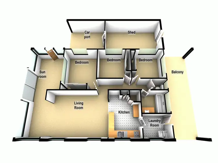 Floorplan of Homely house listing, 126 Marsden Road, Kallangur QLD 4503