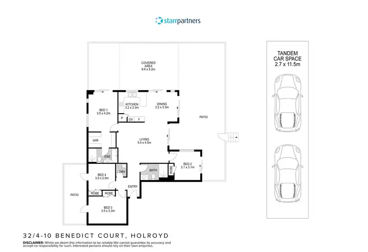 Floorplan of Homely unit listing, 32/4-10 Benedict Court, Holroyd NSW 2142