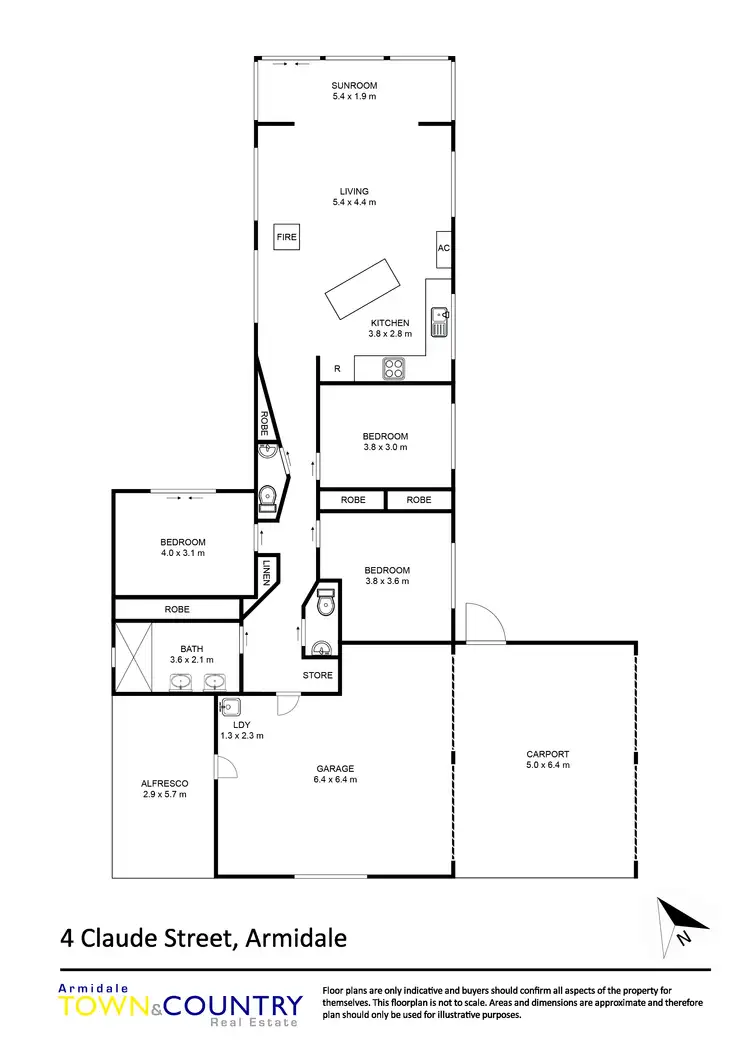 Floorplan of Homely house listing, 4 Claude Street, Armidale NSW 2350