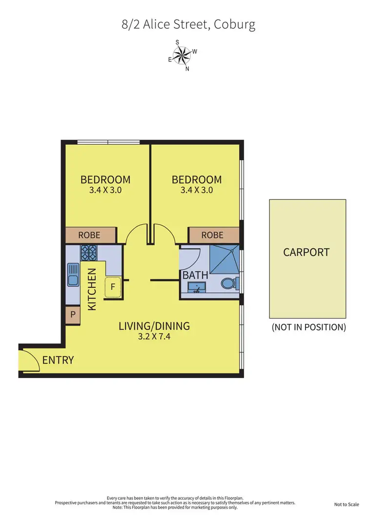 Floorplan of Homely apartment listing, 8/2 Alice Street, Coburg VIC 3058
