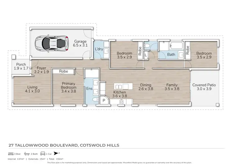 Floorplan of Homely house listing, 27 Tallowwood Boulevard, Cotswold Hills QLD 4350