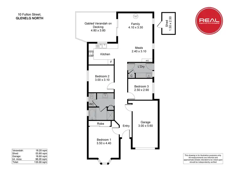 Floorplan of Homely house listing, 10 Fulton Street, Glenelg North SA 5045