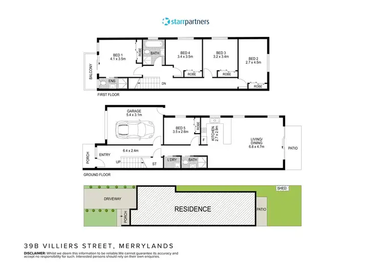 Floorplan of Homely house listing, 39b Villiers Street, Merrylands NSW 2160