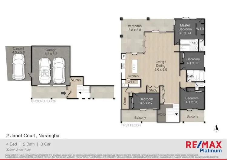 Floorplan of Homely house listing, 2 Janet Court, Narangba QLD 4504