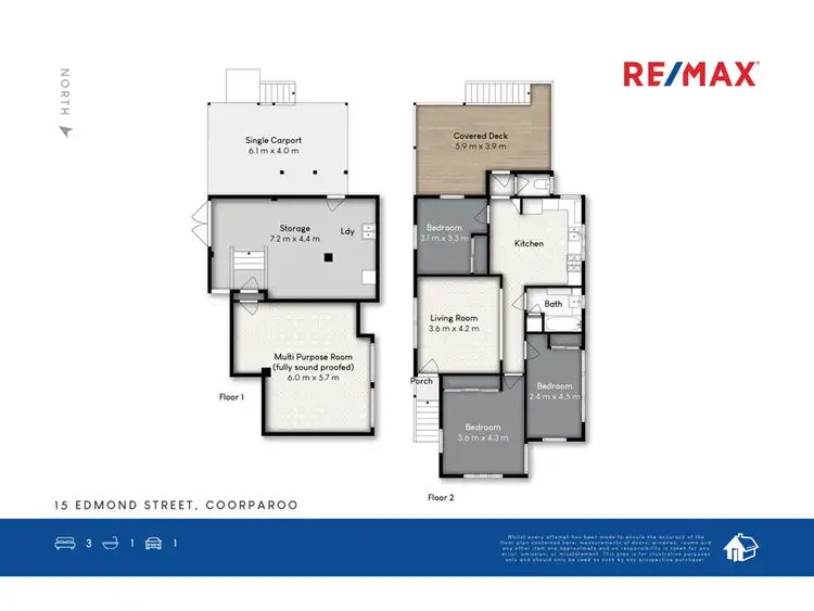 Floorplan of Homely house listing, 15 Edmond Street, Coorparoo QLD 4151