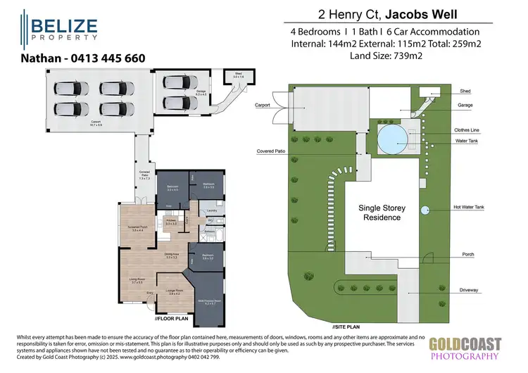 Floorplan of Homely house listing, 2 Henry Court, Jacobs Well QLD 4208