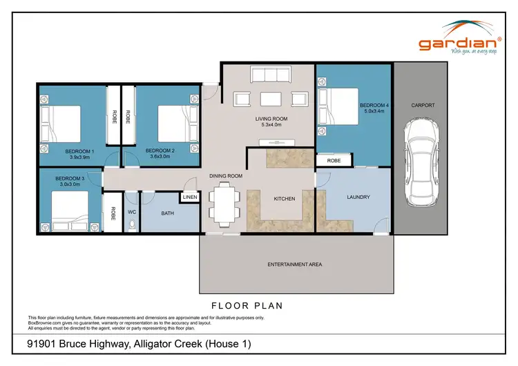 Floorplan of Homely house listing, 91901 Bruce Highway, Alligator Creek QLD 4740
