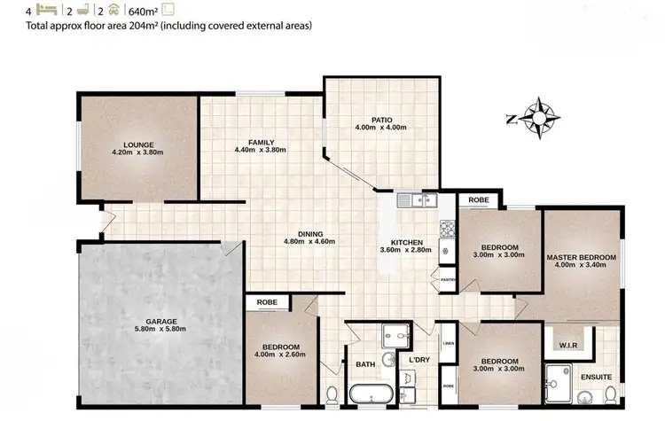 Floorplan of Homely house listing, 14 WALDEN STREET, Redbank Plains QLD 4301