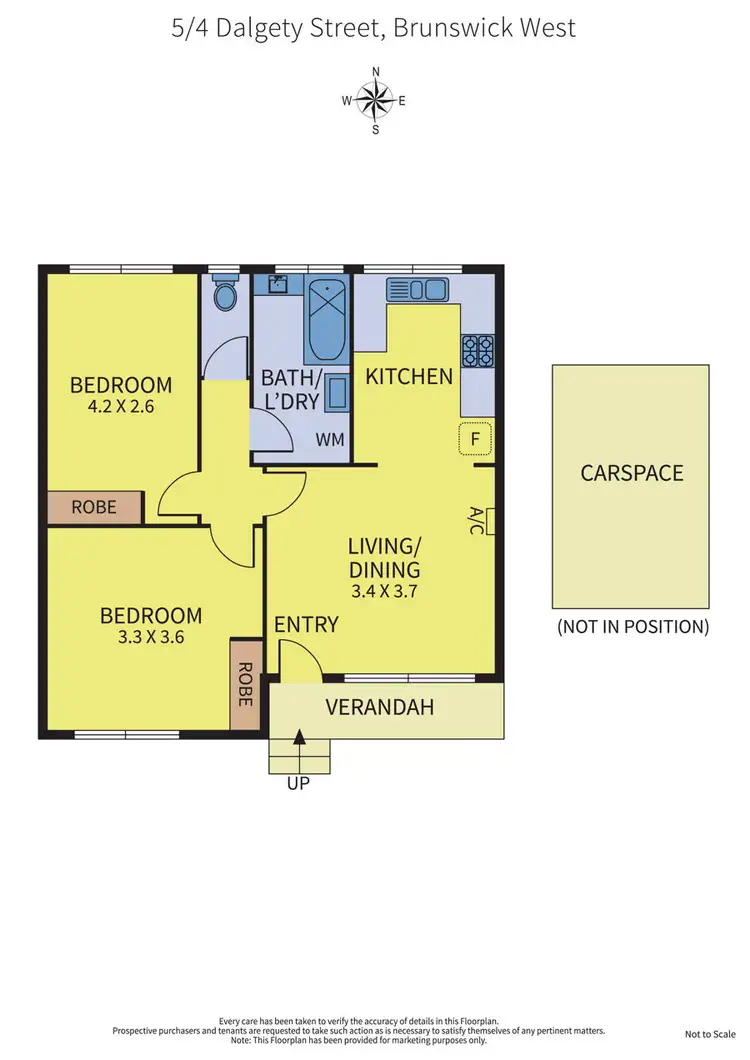 Floorplan of Homely unit listing, 5/4 Dalgety Street, Brunswick West VIC 3055