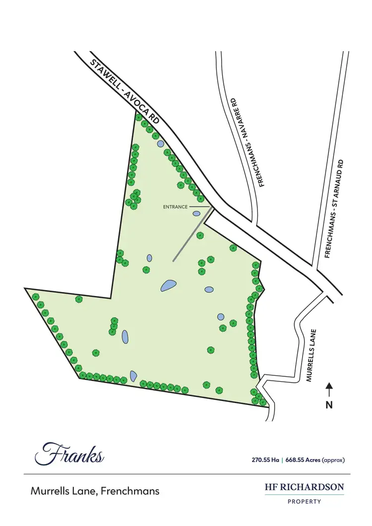 Floorplan of Homely rural property listing, Murrells Lane, Frenchmans VIC 3384