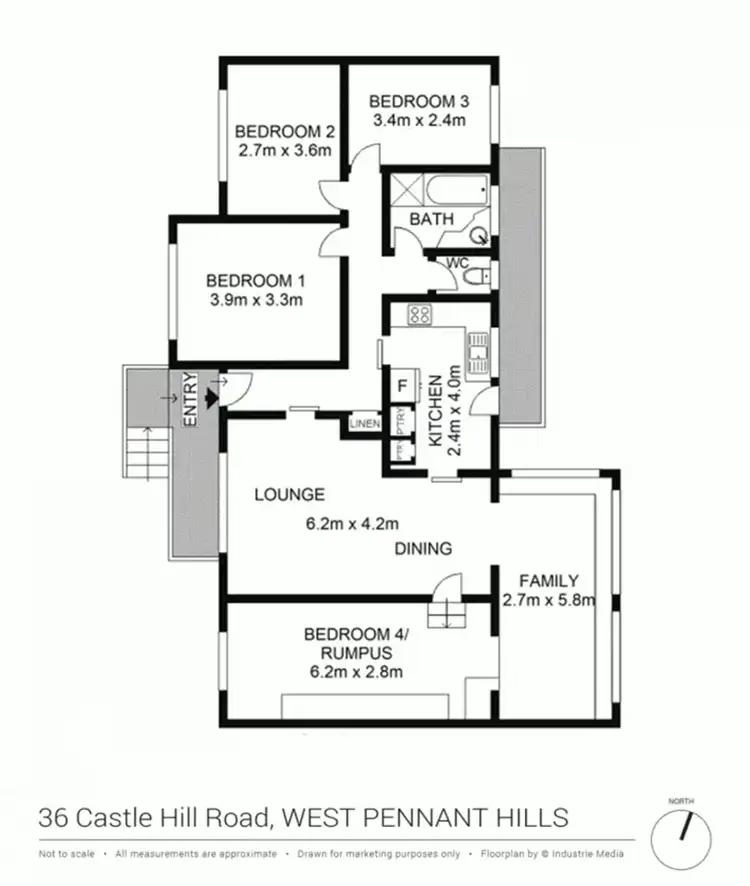 Floorplan of Homely house listing, 36 Castle Hill Road, West Pennant Hills NSW 2125
