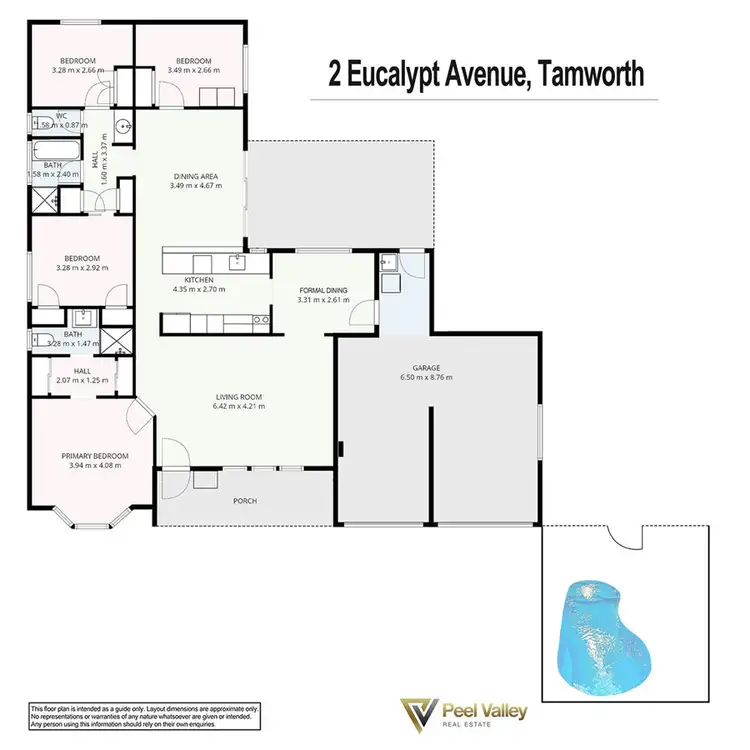 Floorplan of Homely house listing, 2 Eucalypt Avenue, Tamworth NSW 2340