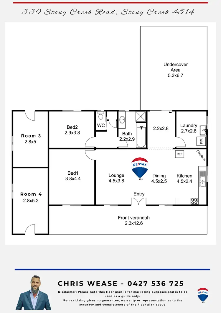 Floorplan of Homely rural property listing, 330 Stony Creek Road, Stony Creek QLD 4514