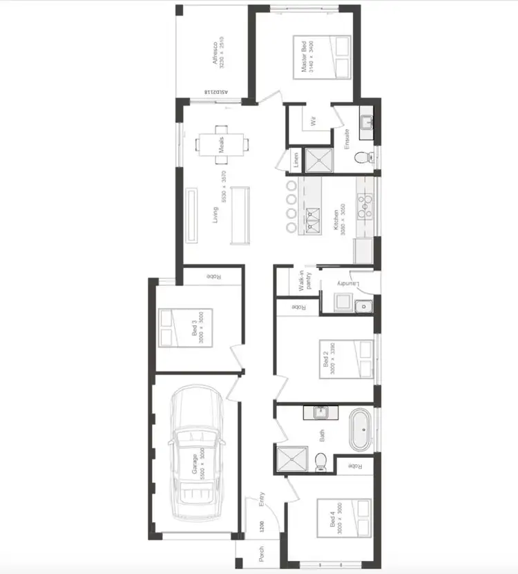 Floorplan of Homely house listing, Lot 189 Proposed Street, Leppington NSW 2179