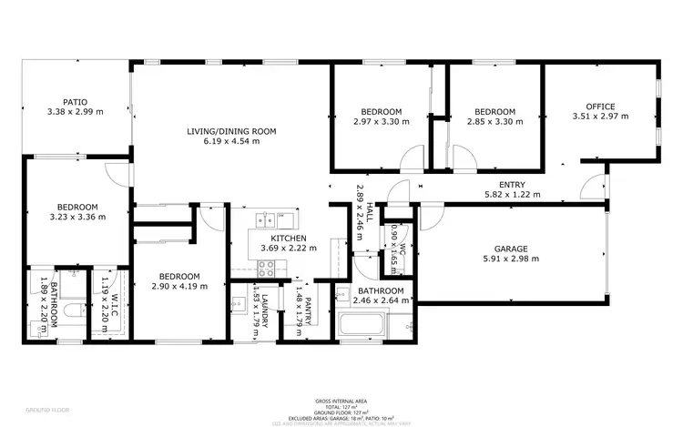 Floorplan of Homely house listing, 17 Whitewood Way, Cotswold Hills QLD 4350