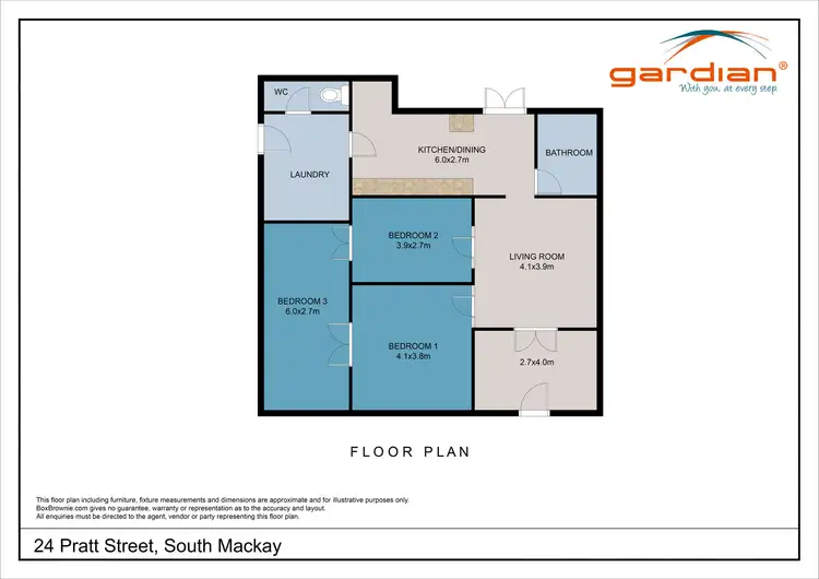 Floorplan of Homely house listing, 24 Pratt Street, South Mackay QLD 4740
