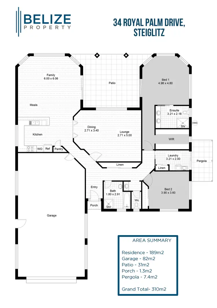 Floorplan of Homely house listing, 34 Royal Palm Drive, Steiglitz QLD 4207